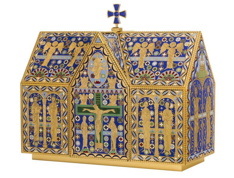 Romanesque tabernacle with enamels