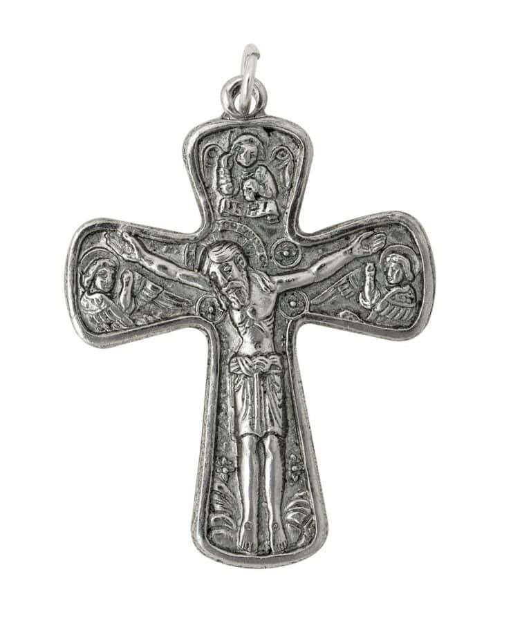 Torreciudad silver crucifix