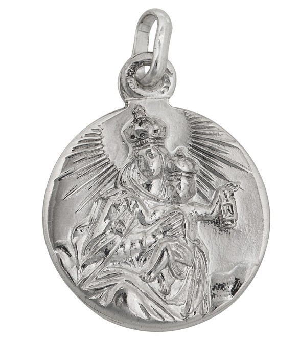 Medalla escapulario Virgen del Carmen 26 mm