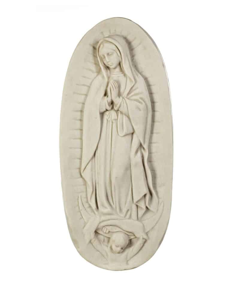 Virgen Guadalupe acabado piedra