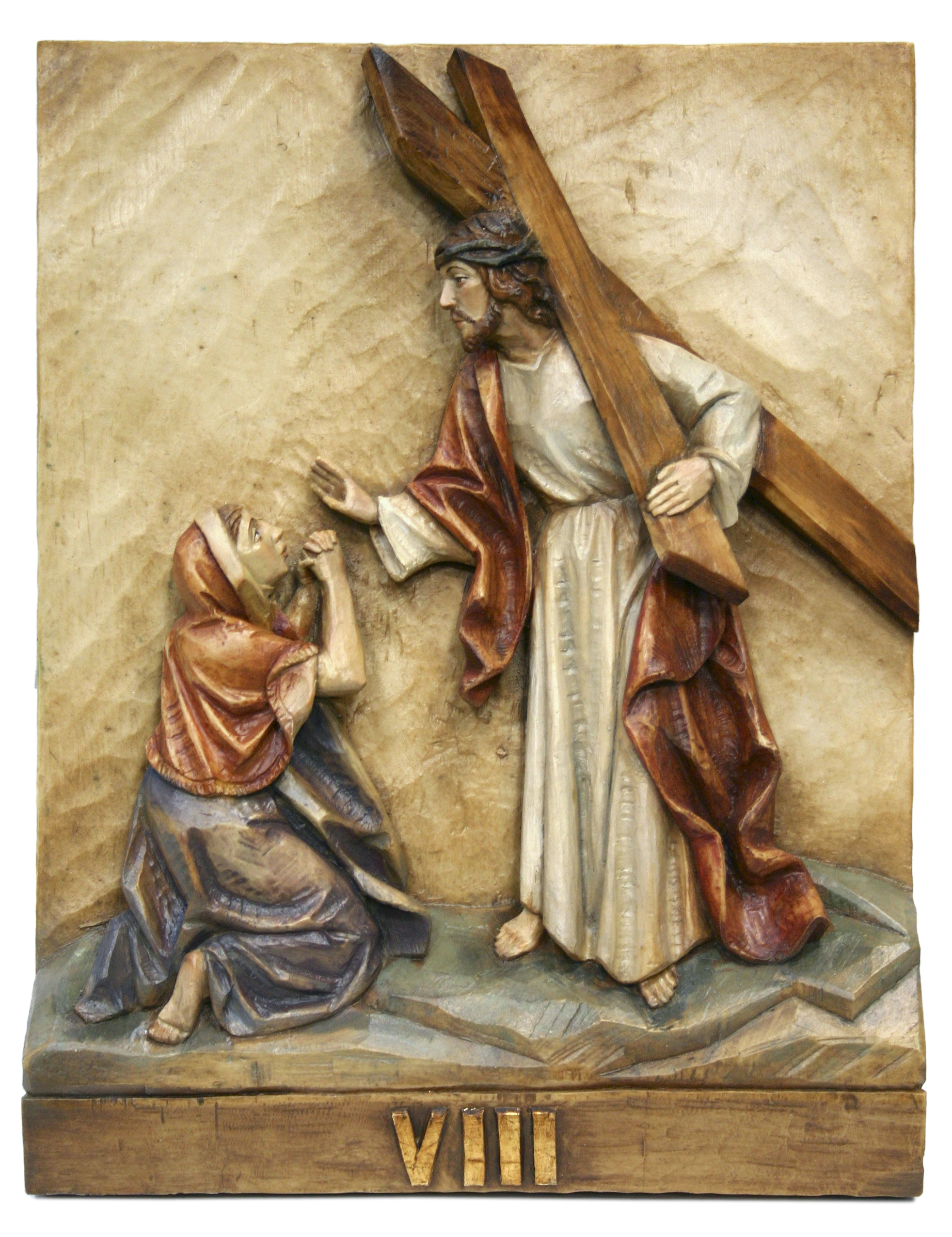 Via Crucis realizado en Arte Granda. Material resina policromada. 8