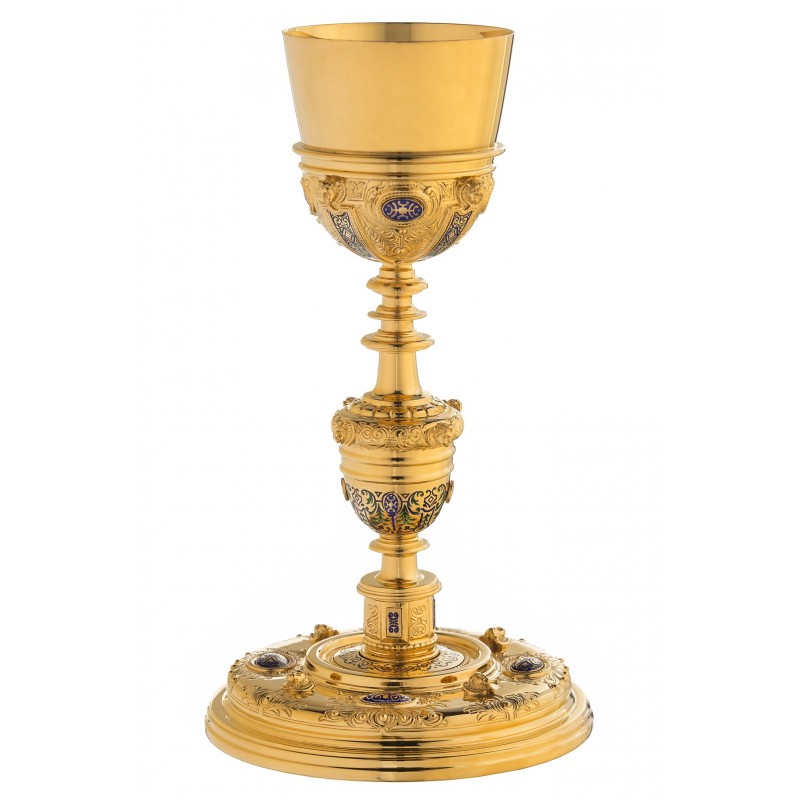 silver chalice with enamels 111084 1