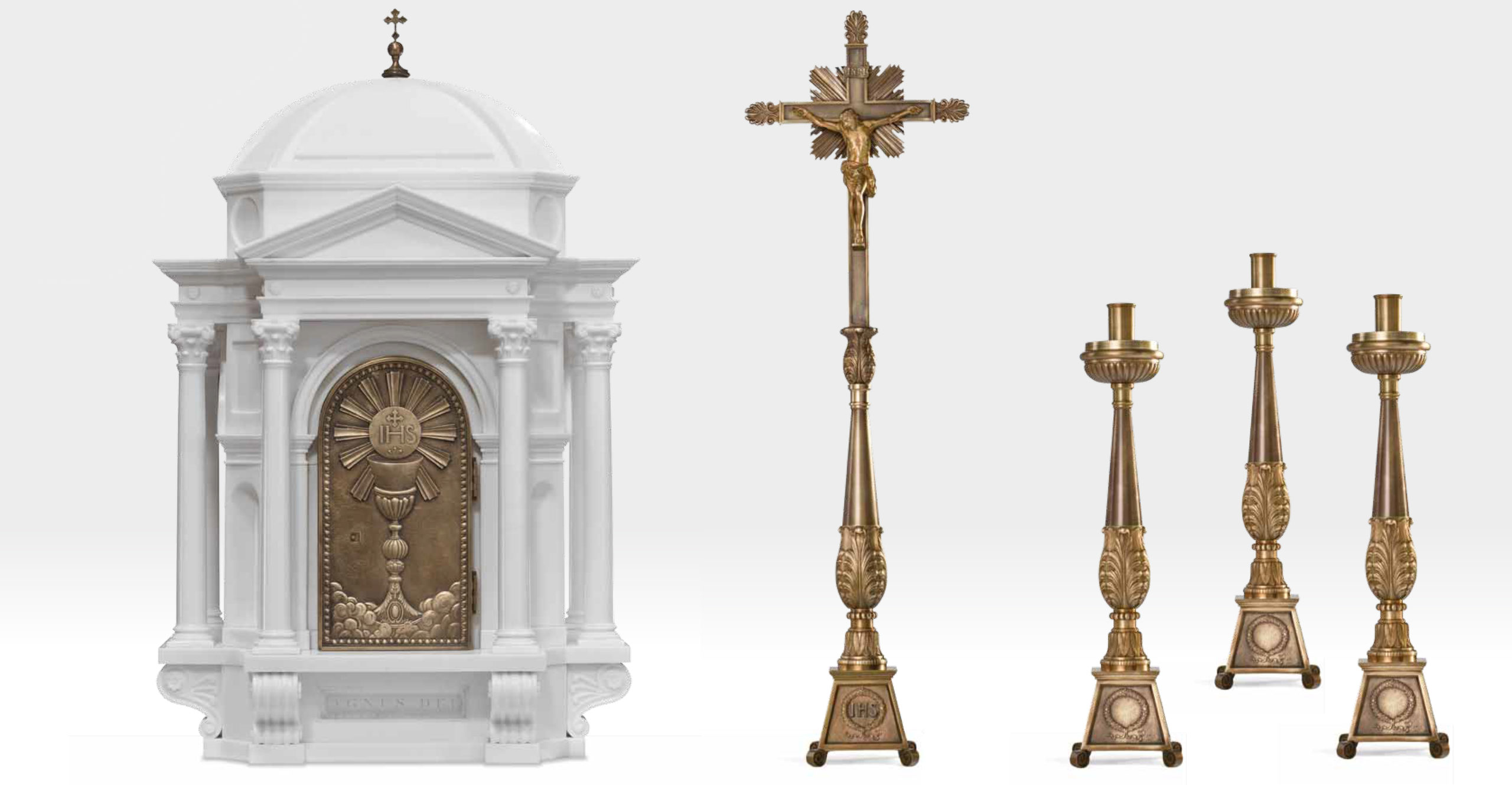 scaled tabernacle and candlesticks
