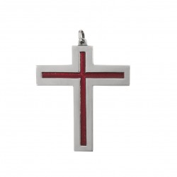 metal and enamel cross