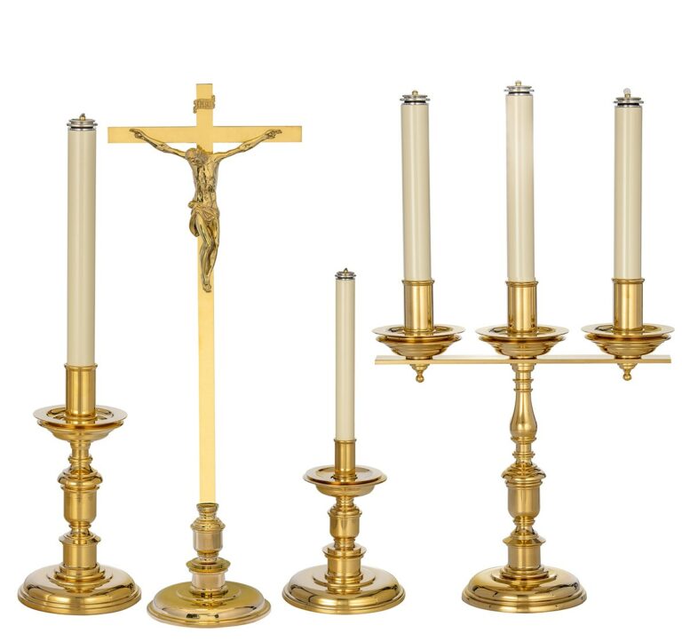 Juego de altar, candeleros, candelabros 014