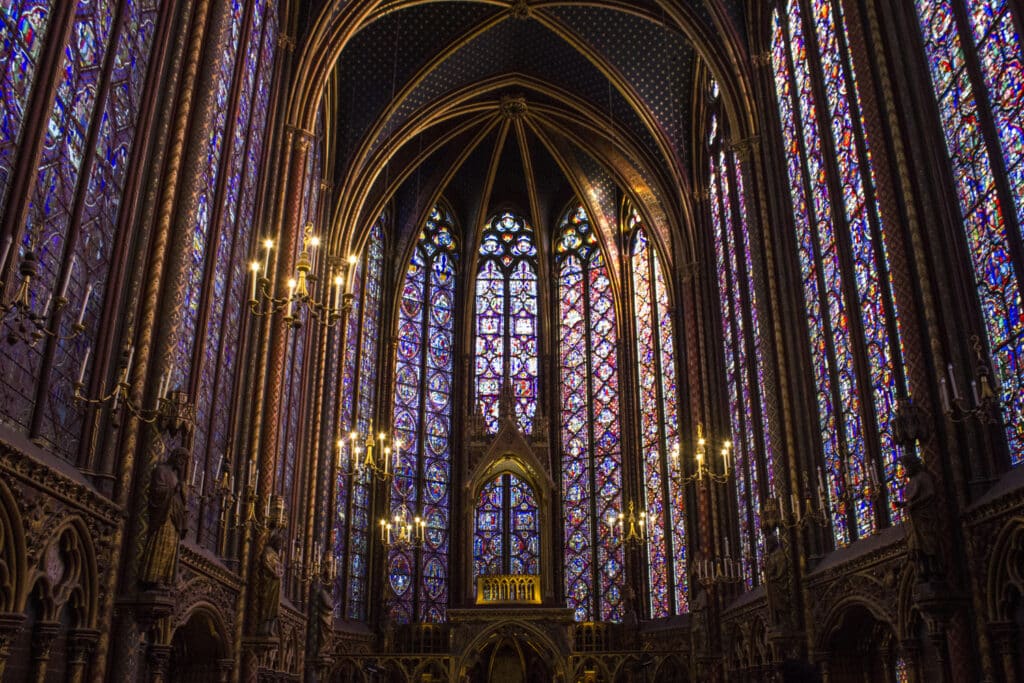 gothic stained glass as medieval sacred art