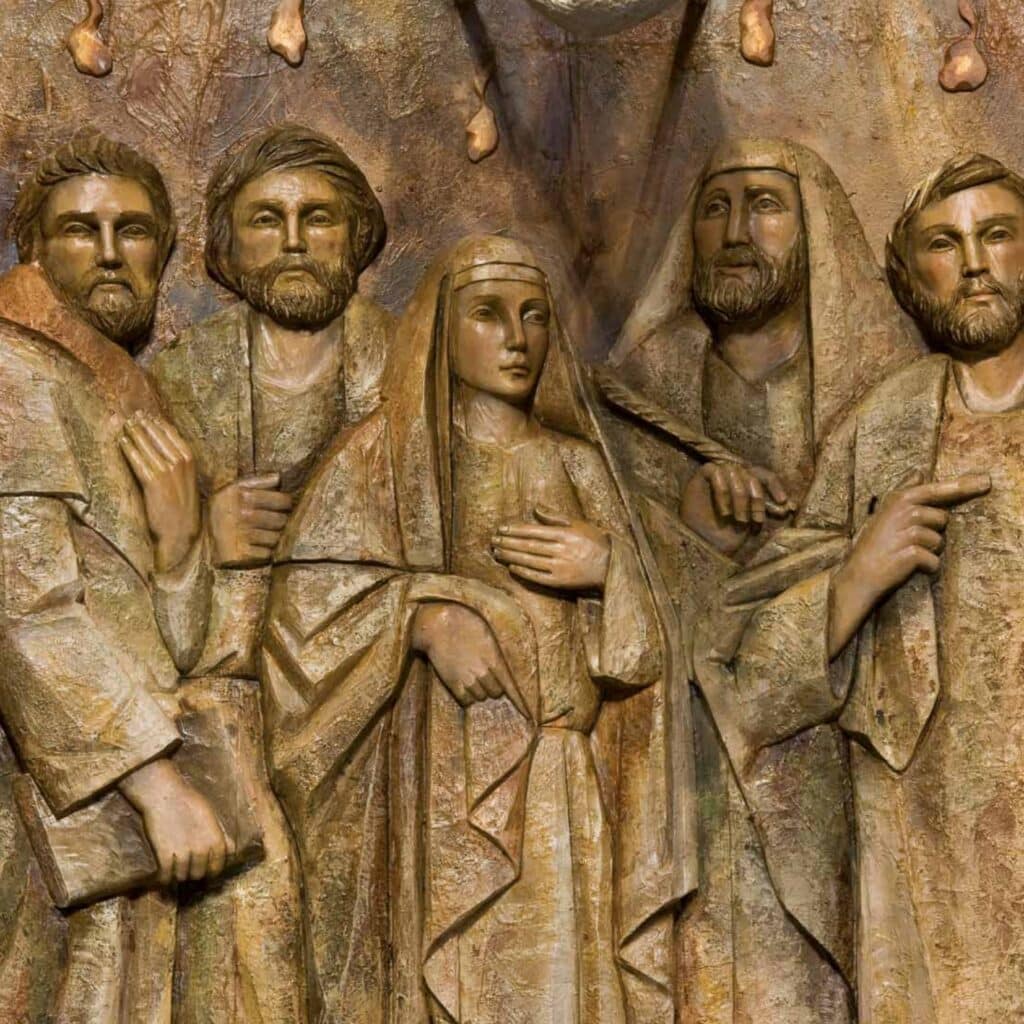 Estatuas religiosas talladas a mano para la devoción americana 2 image 2